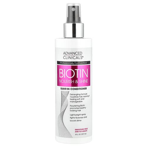 Advanced Clinicals, Biotin, Leave-In Conditioner , 8 fl oz (237 ml)