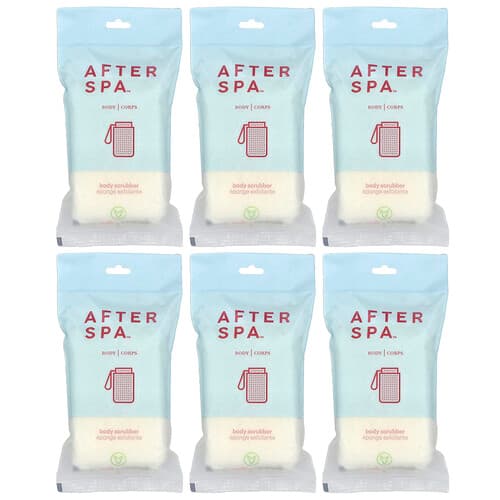 AfterSpa, Body Scrubber, 6 Scrubbers