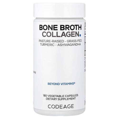 Codeage, Bone Broth Collagen, 180 Vegetable Capsules
