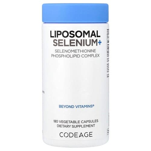 Codeage, Liposomal Selenium+, 180 Vegetable Capsules (200 mcg per Capsule)