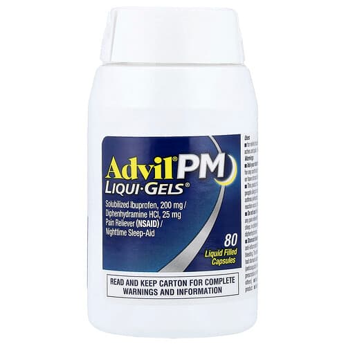 Advil, PM, Liqui-Gels®, 80 Liquid Filled Capsules