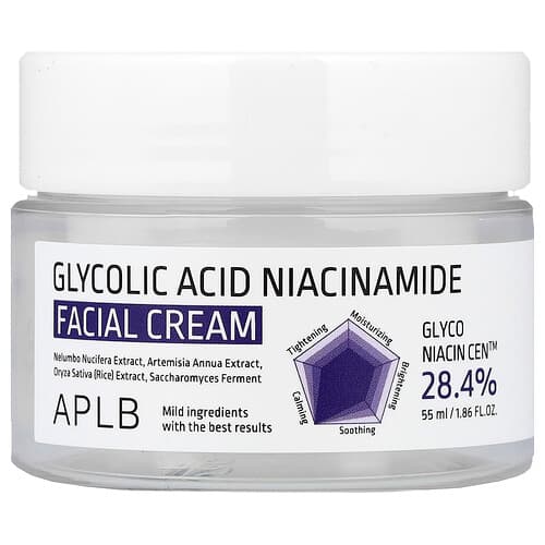 APLB, Glycolic Acid Niacinamide Facial Cream , 1.86 fl oz (55 ml)
