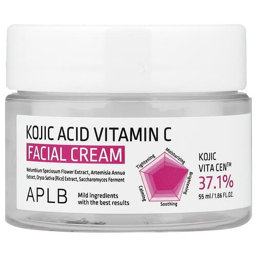 APLB, Kojic Acid Vitamin C Facial Cream , 1.86 fl oz (55 ml)