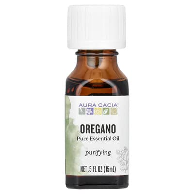 Aura Cacia, Pure Essential Oil, Oregano, 0.5 fl oz (15 ml)