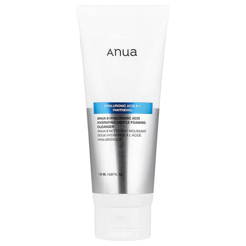 Anua, 8 Hyaluronic Acid Hydrating Gentle Foaming Cleanser, 5.07 fl oz (150 ml)