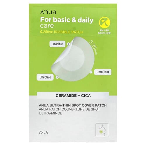 Anua, Ultra-Thin Spot Cover Patch, 75 Count