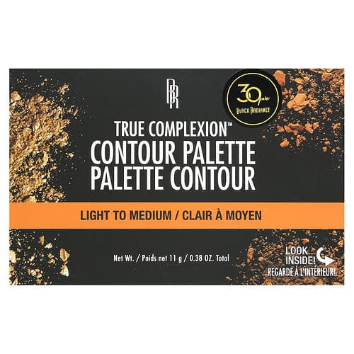 Black Radiance, True Complexion, Contour Palette, 8320 Light to Medium, 0.38 oz (11 g)