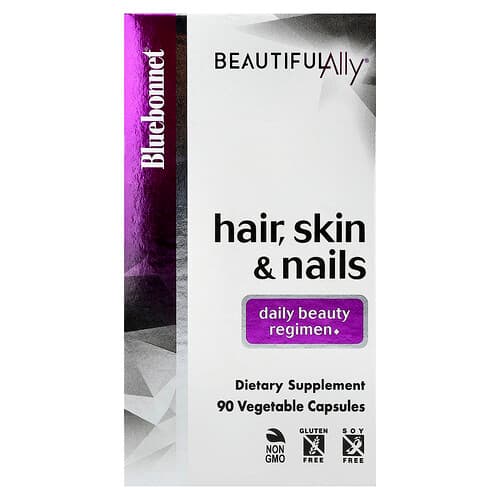 Bluebonnet Nutrition, Beautiful Ally®, Hair, Skin & Nails, 90 Vegetable Capsules