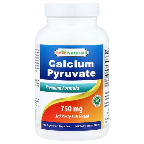 Best Naturals, Calcium Pyruvate, 750 mg, 120 Vegetarian Capsules