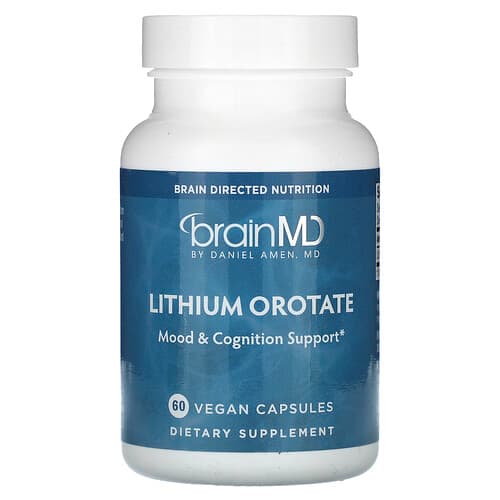 BrainMD, Lithium Orotate, 5 mg , 60 Vegan Capsules