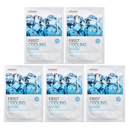 Cell Fusion C, First Cooling Beauty Mask, 5 Sheets, 0.95 oz (27 g) Each