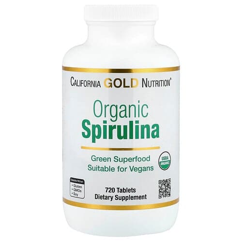 California Gold Nutrition, Organic Spirulina, 720 Tablets
