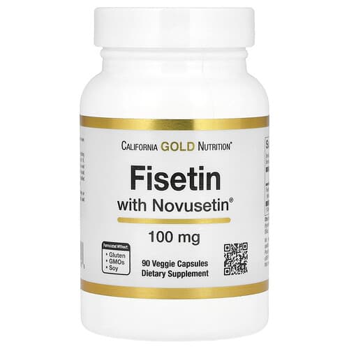 California Gold Nutrition, Fisetin with Novusetin, 100 mg, 90 Veggie Capsules