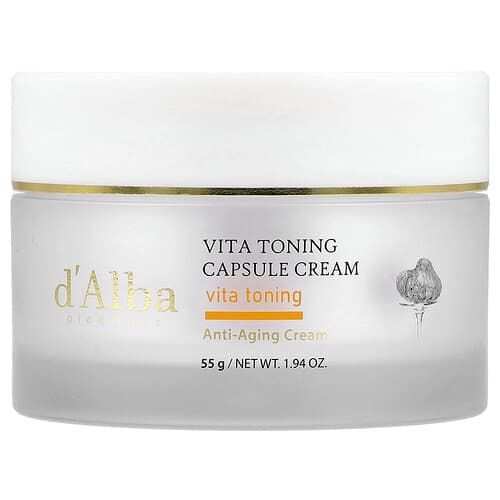 d'Alba, Vita Toning Capsule Cream, Anti-Aging Cream, 1.94 oz (55 g)
