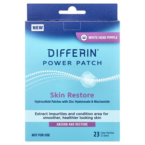 Differin, Power Patch, Skin Restore , 23 Clear Patches