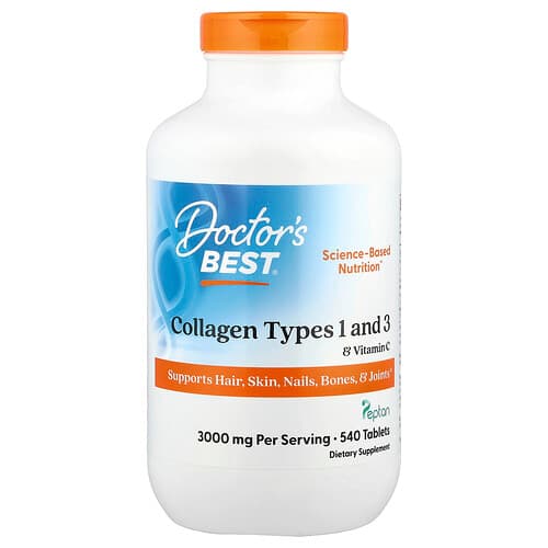 Doctor's Best, Collagen Types 1 and 3 & Vitamin C, 540 Tablets