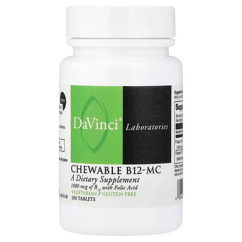 DaVinci Laboratories, Chewable B12-MC, 100 Tablets