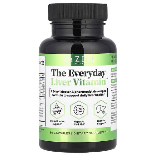 Zen Nutrients, The Everyday Liver Vitamin™, 60 Capsules