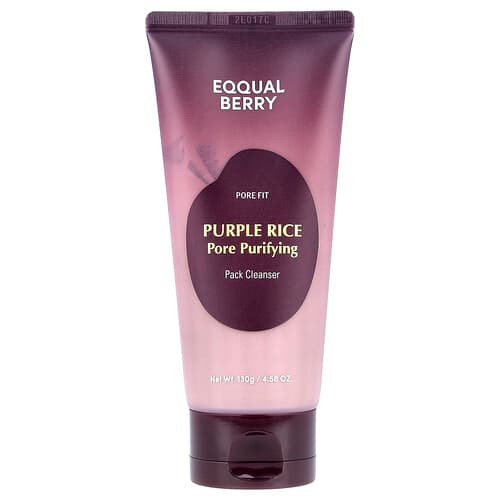 EQQUALBERRY, Purple Rice Pore Purifying Pack Cleanser, 4.58 oz (130 g)