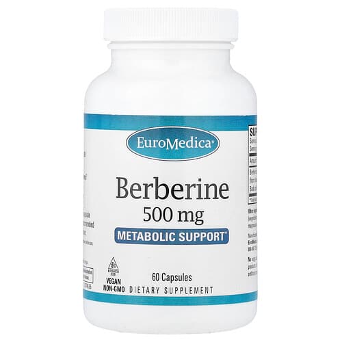 EuroMedica, Berberine, 500 mg, 60 Capsules