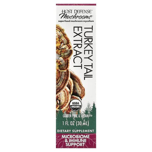 Host Defense, Mushrooms™, Turkey Tail Extract, 1 fl oz (30 ml)
