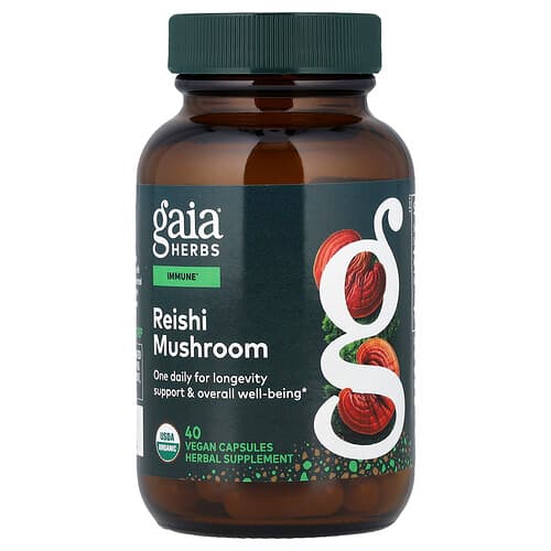 Gaia Herbs, Reishi Mushroom, 40 Vegan Capsules