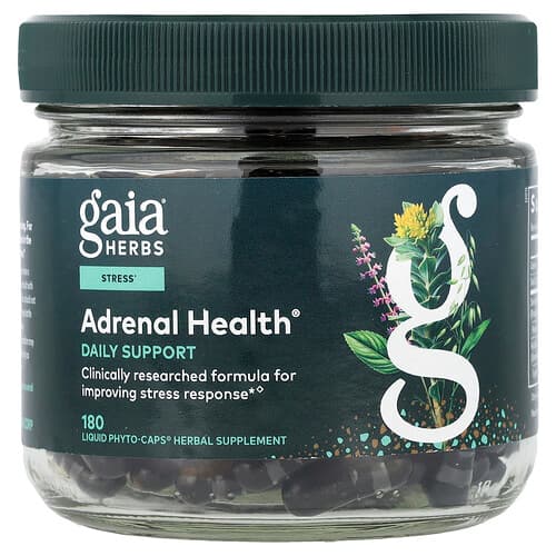 Gaia Herbs, Adrenal Health®, 180 Liquid Phyto-Caps®