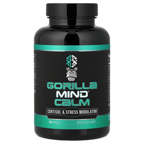 Gorilla Mind, Calm, Cortisol & Stress Modulator, 120 Capsules