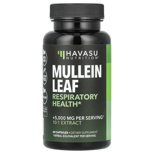 Havasu Nutrition, Mullein Leaf, 500 mg, 60 Capsules