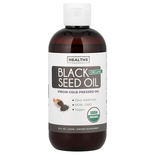 Healths Harmony, Organic Black Seed Oil, 8 fl oz (240 ml)