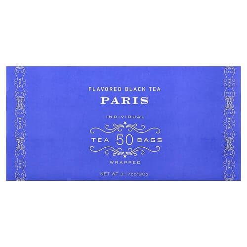 Harney & Sons, Flavored Black Tea, Paris, 50 Tea Bags, 3.17 oz (90 g)