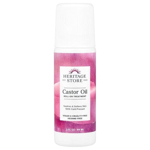 Heritage Store, Castor Oil Roll-On Treatment , 3 fl oz (89 ml)