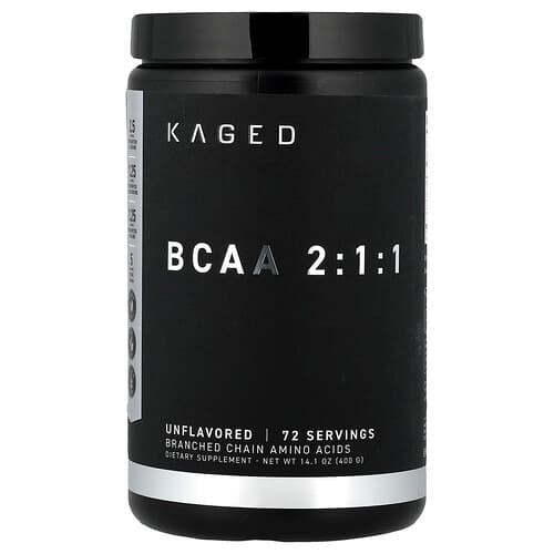 Kaged, BCAA 2:1:1, Unflavored, 14.1 oz (400 g)