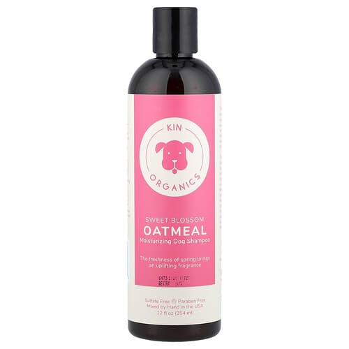 Kin+Kind, Organic Oatmeal Moisturizing Dog Shampoo, Sweet Blossom , 12 fl oz (354 ml)