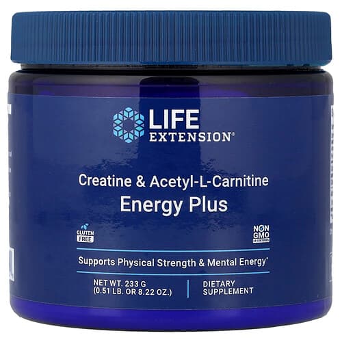 Life Extension, Creatine & Acetyl-L-Carnitine, Energy Plus, 0.51 lb (233 g)