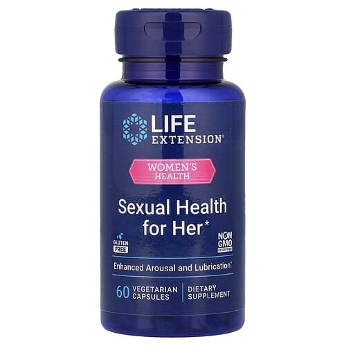 Life Extension, Women's Health, Sexual Health for Her, 60 Vegetarian Capsules