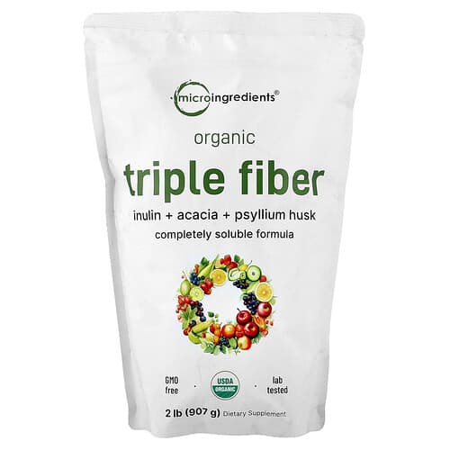 Micro Ingredients, Organic Triple Fiber, 2 lb (907 g)