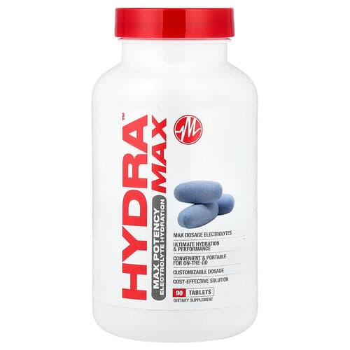 Metabolic Nutrition, HydraMAX™, Max Potency, 90 Tablets