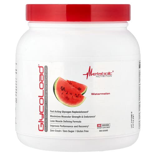 Metabolic Nutrition, GlycoLoad®, Watermelon, 600 g