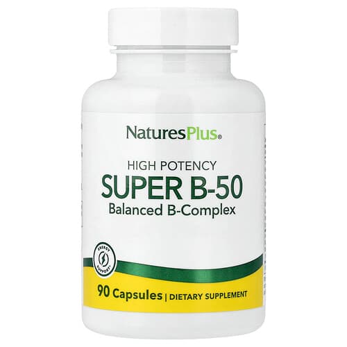NaturesPlus, Super B-50, High Potency , 90 Capsules