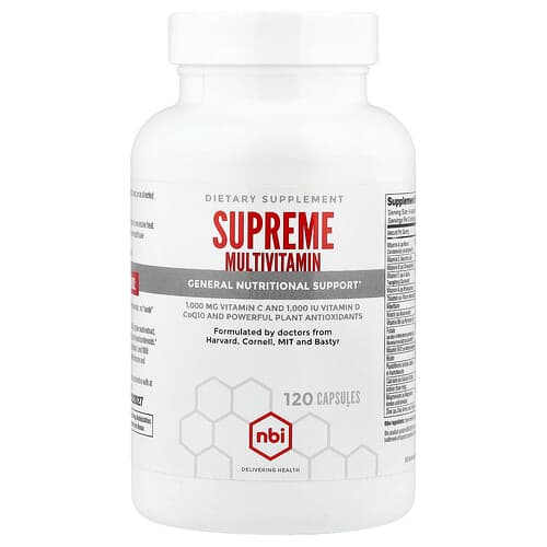 NBI, Supreme Multivitamin, 120 Capsules