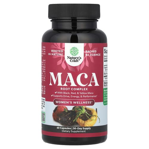 Nature's Craft, Women's Wellness, Maca Root Complex, 60 Capsules