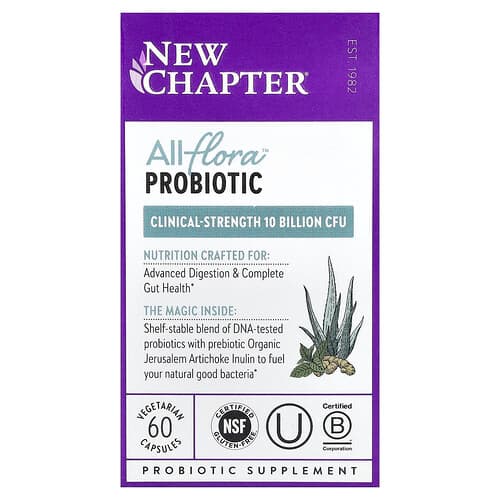 New Chapter, All-Flora™ Probiotic, 60 Vegetarian Capsules