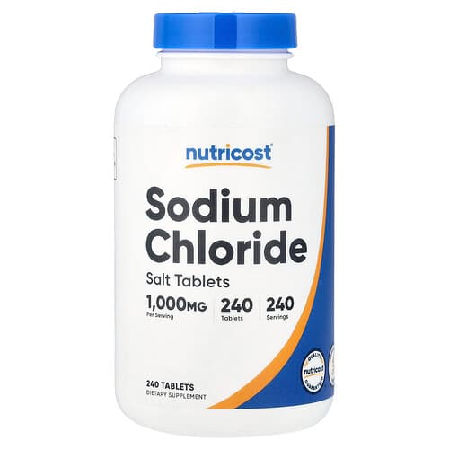 Nutricost, Sodium Chloride, 240 Tablets