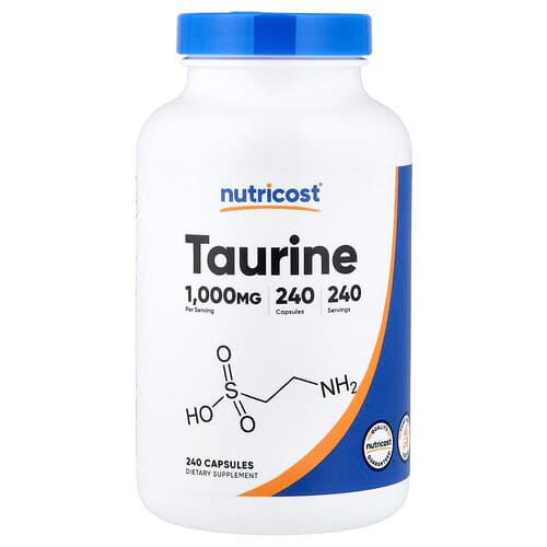 Nutricost, Taurine, 1,000 mg, 240 Capsules