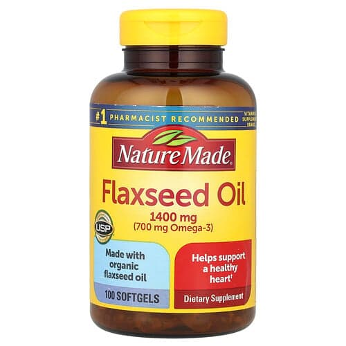 Nature Made, Flaxseed Oil, 1,400 mg, 100 Softgels