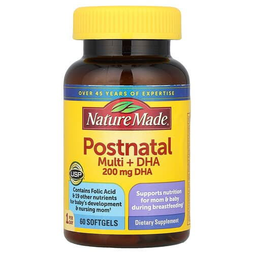 Nature Made, Postnatal Multi + DHA, 60 Softgels