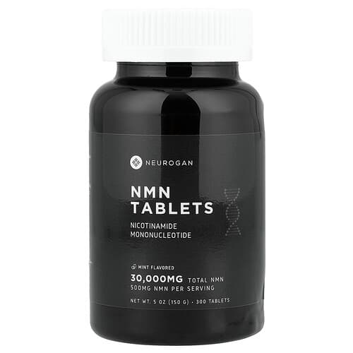 Neurogan Health, NMN, Mint, 300 Tablets (100 mg per Tablet)