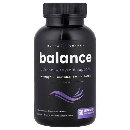 NutraChamps, Balance, 60 Vegan Capsules