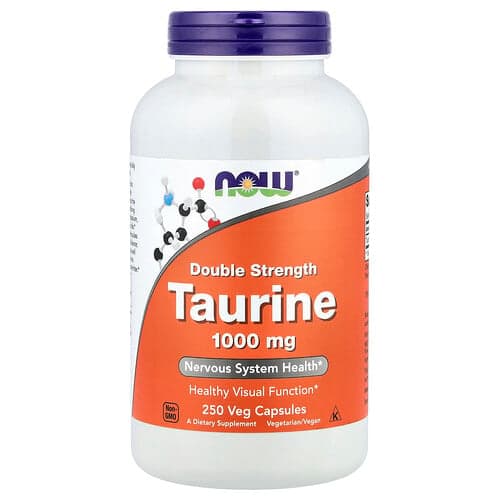 NOW Foods, Taurine, 1,000 mg, 250 Veg Capsules